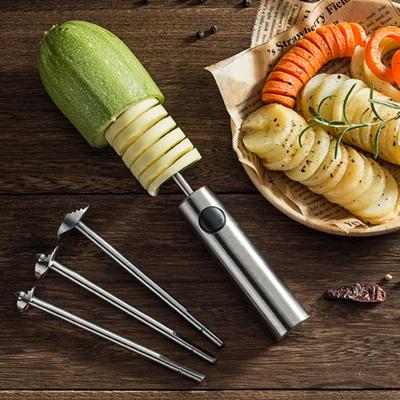 1 Set Vegetable Fruit Corer Cutter 304 Stainless Steel Sharp Blade Anti-Slip Handle Zucchini Potatoes Carrot Pear Coring Tool Kitchen Supplies