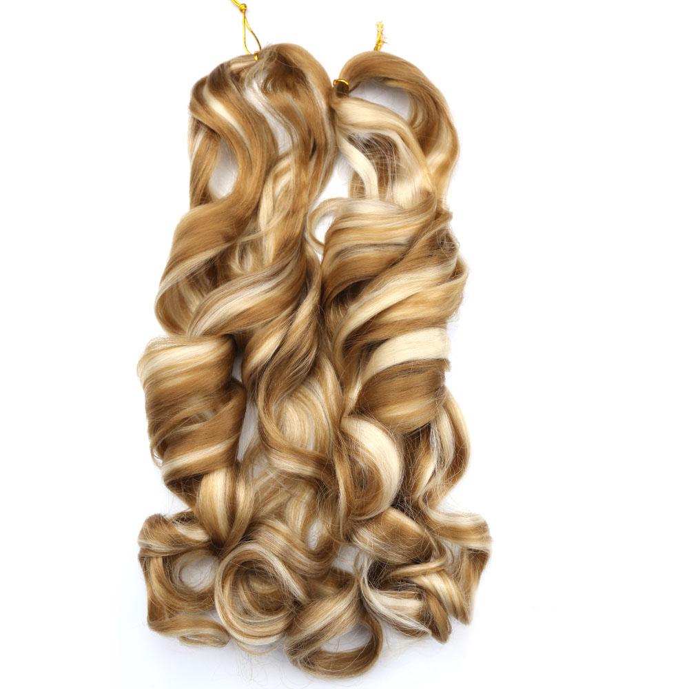 22inch 150g Synthetic Body Wave Curly Pony French Spiral Curl Hair Wavy Braiding Hair