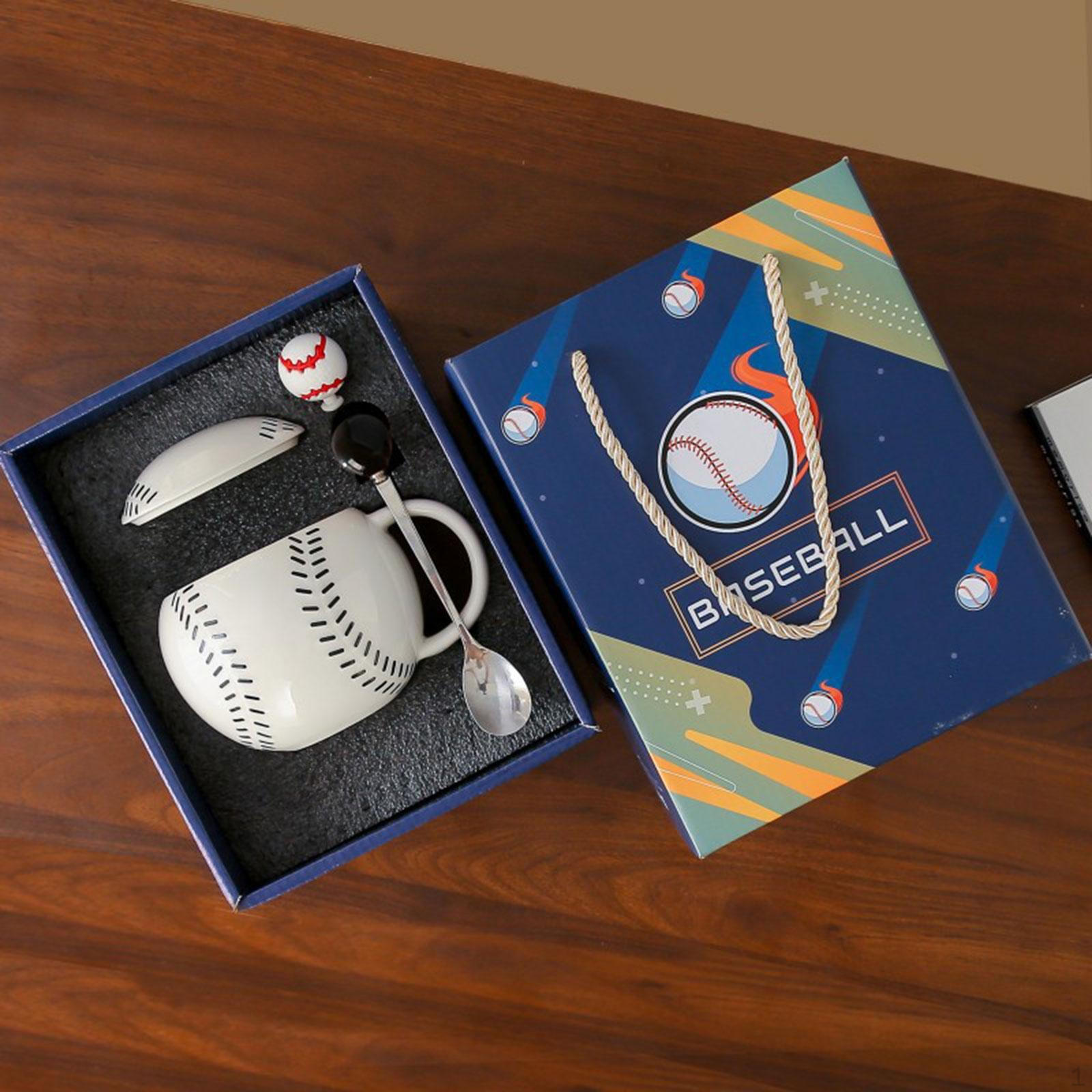 

Baseball Ceramic Coffee Mug Novelty Tea Cup 400ml and Handle Hand Painted for Birthday