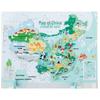 Children's Magnetic World Map Puzzle Book: Three-in-One Geography Education Toy
