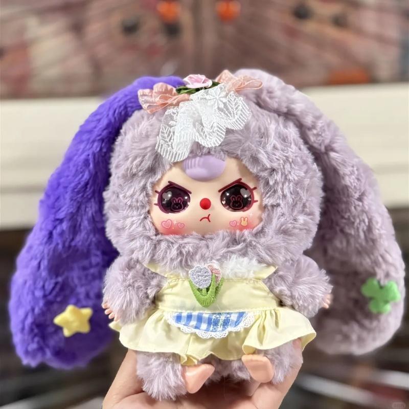 Genuine Baby Three Lily Rabbit Town V4 Vinyl Plush Blind Box Kawaii Backpack Decoration Pendant Doll Mystery Box Surprise Gift