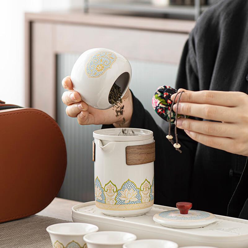 PinJian PJB022 Travel Ceramic Tea Set
