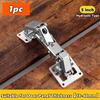 90 Degree Steel Cabinet Hinges No-Drilling Buffer Hinge Kitchen Cabinet Cupboard Hinges DIY Furniture Hardware Tools