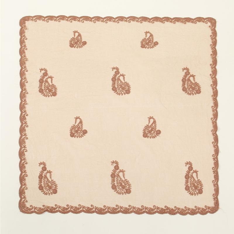 Elegant Women's Flower Embroidery Head Scarf Soft Multi Functional As Headscarf Or Decorative Accessory For Any Occasion