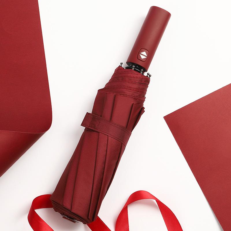 12 Bones Windproof Double Layer Resistant Umbrella Fully Automatic Rain Men Women Luxury Business Male Large Umbrellas Parasol KTY