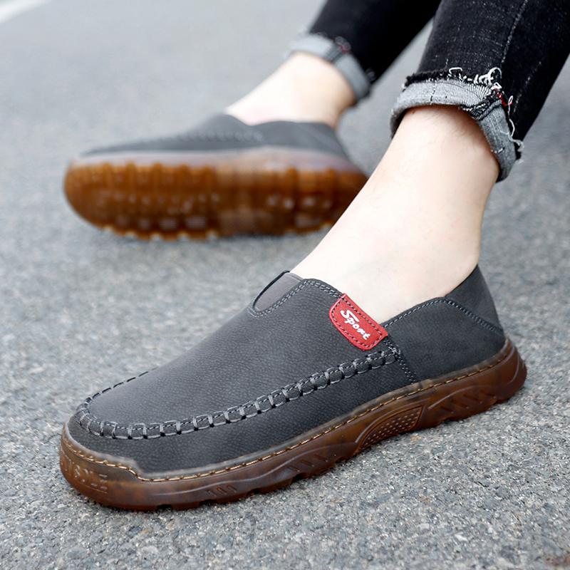 Men Leather High Quality Business Fashion Casual Shoes Handmade Men Genuine Leather Driving Shoes