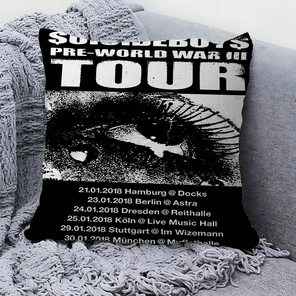 Singer S-Suicideboy Band 45*45cm Cushion Cover Pillow Cover Decor Pillowcase Home Pillowcase For Couch Pillow