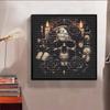 DIY Diamond Painting Canvas Vintage Gothic Skull Rose Candle Pattern 5D Rhinestone Art Kit for Home Wall Decor