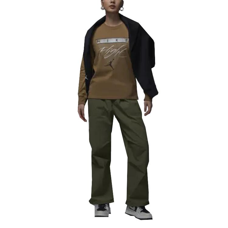 Jordan Essentials Solid Woven Fashion Comfortable Casual Pants Unisex pants Medium-Olive FV7307222