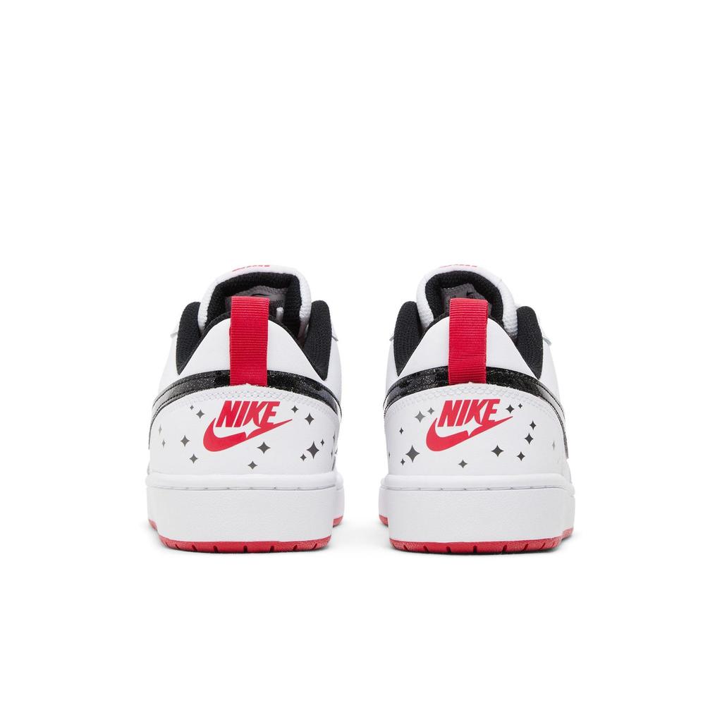 Nike Court Borough Low 2 SE Grade School 'White Very Berry' (Unisex) White / Black / Very Berry Kids' Skateboarding Shoes DM0110 100