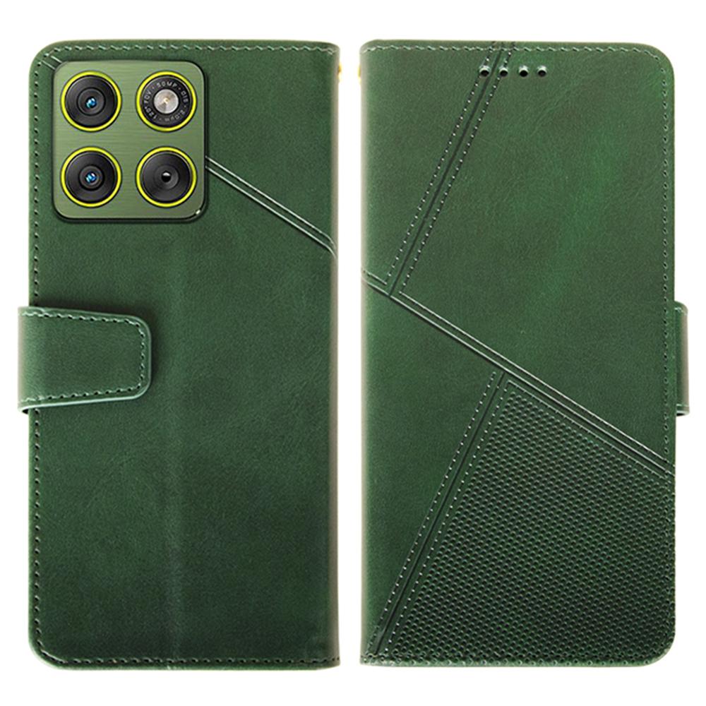 IDEWEI Чехол-бумажник из кожи для Motorola Edge 70 5G, чехол-подставка, текстура теленка