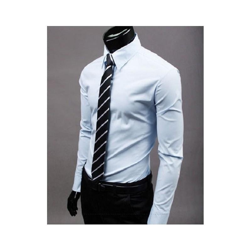 Classic Mens Dress Shirt With Wrinklefree Cotton Blend For Business And Casual Wear