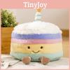 Birthday Cake Plush Toys Rainbow Cake Design Soft Stuffed Dolls Girls Gifts
