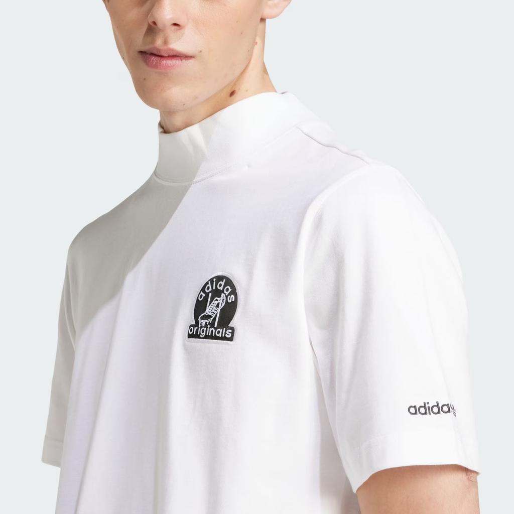 Adidas Originals Graphic Retro Sports Knit Polo T-Shirt Men Tops White JC8367