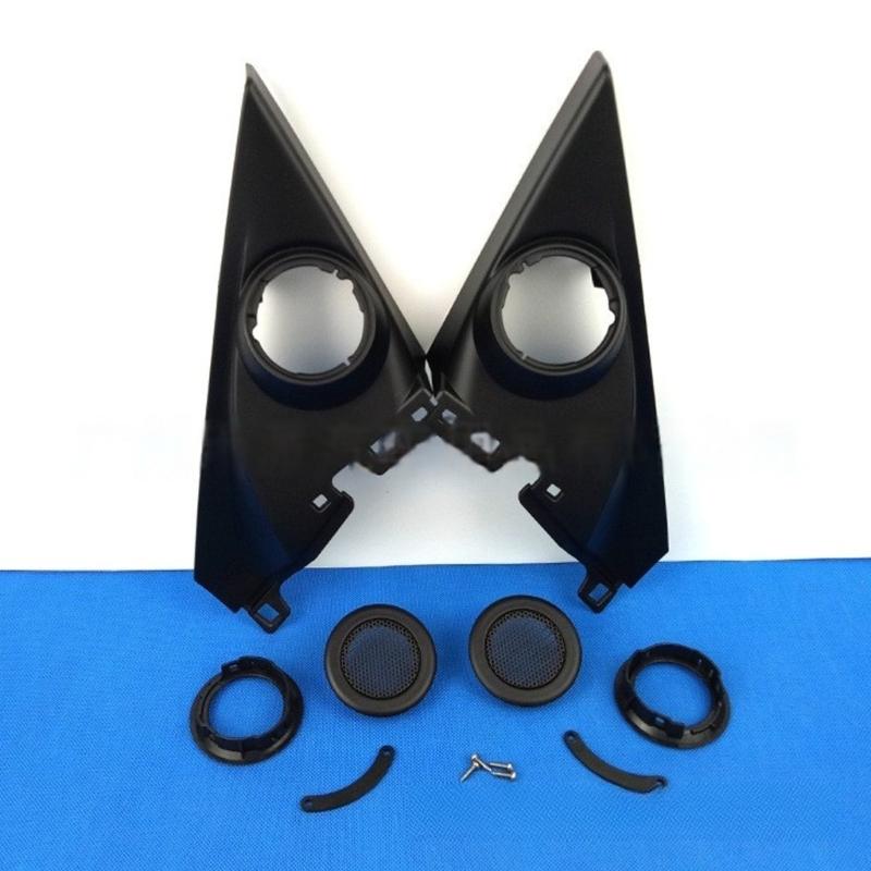 ABS Speaker Panel Cover Car Door Tweeter Speaker Grille Trim ABS Speaker Grille Trim Pair for Automotive  Application