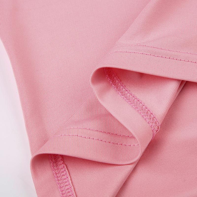 Evropská a americká krajka V-výstřih mašle jednobarevné ramínko sexy hluboký výstřih vesta jednobarevné slim fit top