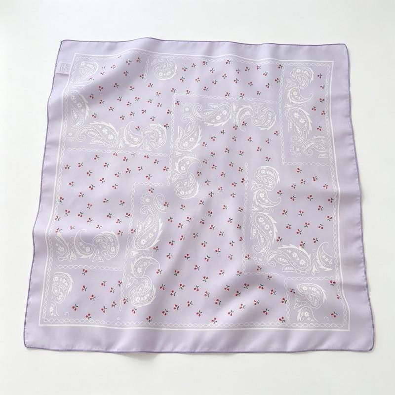 70x70cm Nylon Square Scarf Women Vintage Print Lightweight Accessory Office Casual Hair Styling
