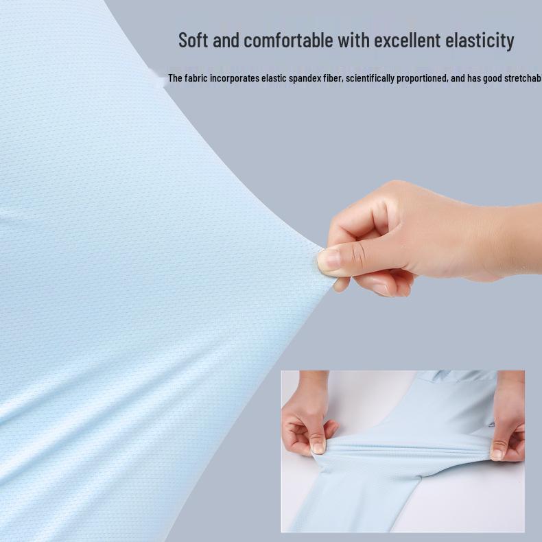 New Summer Breathable Ice Silk Sun Protection Hoodie - Lightweight, Thin, Couples' Outdoor Sunscreen Jacket (Custom Printable)