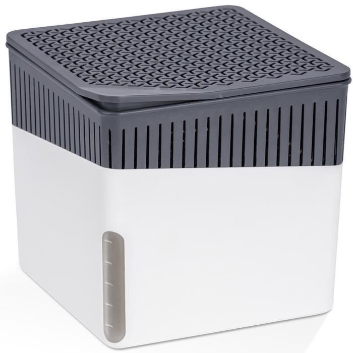 WENKO Recharge déshumidificateur d'air Cube - recharge pour absorbeur d'humidité 1000 g, chlorure de calcium, 12x5x12 cm, blanc