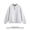 51 Hip-Hop Original Hand-Stitched Henry Collar Knit Sweatshirt for Men and Women, Trendy Brand, Loose Casual Old Money Style Long-Sleeve Top