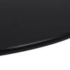 Round Table Top - vidaXL - Tempered Glass - 800 Mm - Black - Contemporary