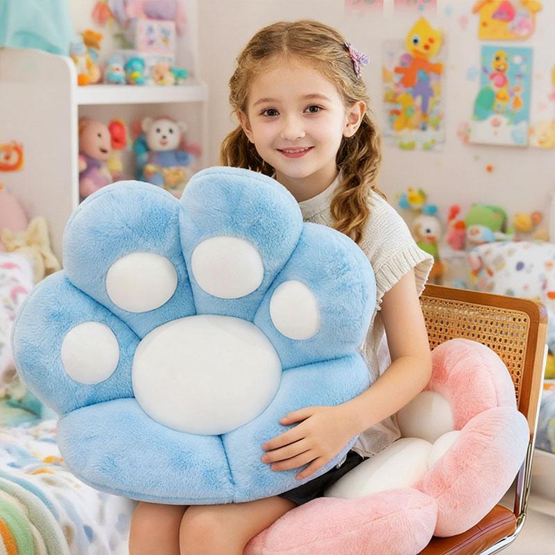 Cute 70*60Cm Kawaii Cat Paw Plush Toys Cute Soft Stuffed Floor Cushion Chair Sofa Butt Pad For Home Room Decoration Office Nap Dolls