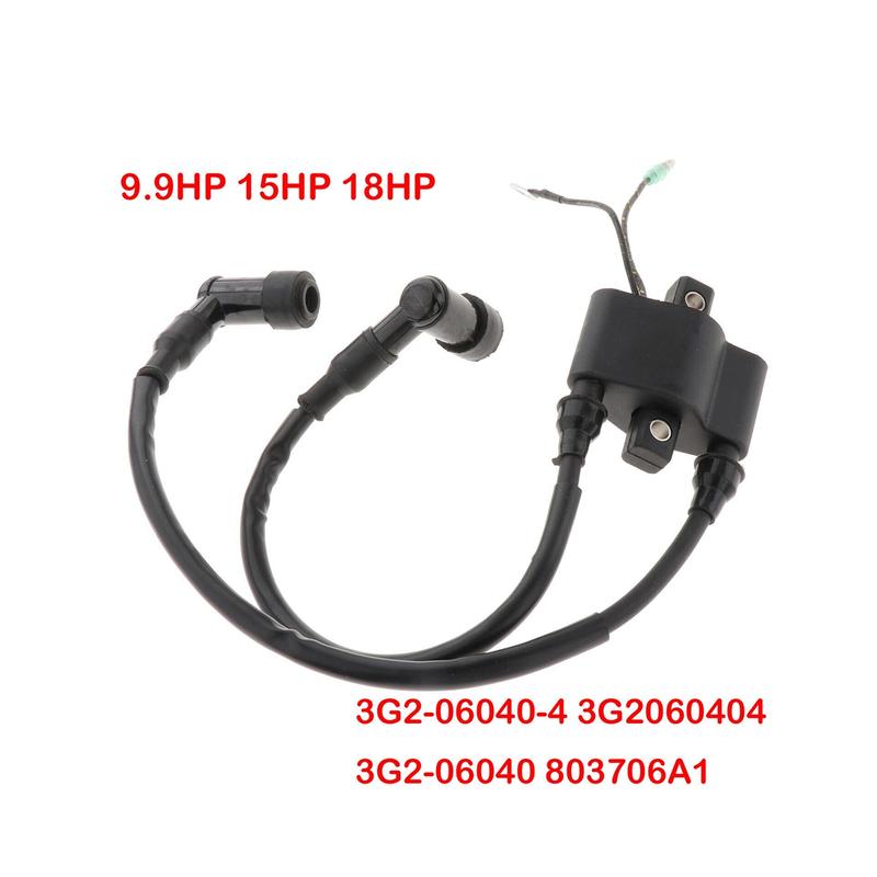 Outboard Boat Motor Ignition Coil Parts 3G2-06040-4 803706A1 3G2-06040 3G2060404 for Tohatsu 9.9 15 18HP