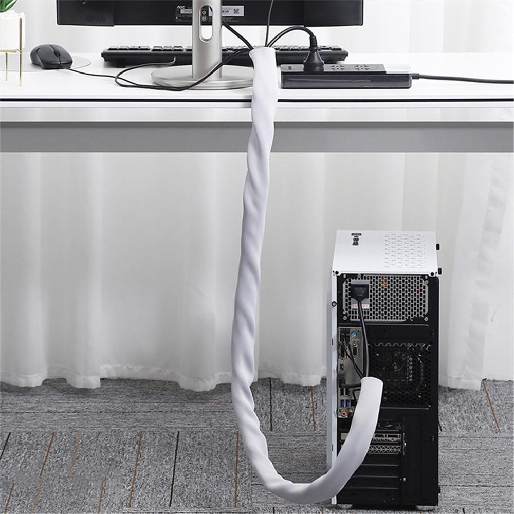 Neoprene Cable Cover Organizer Cord Storing Hiding Cable Sleeve For TV Computer Cable Hider Protector Wire Management Sleeve