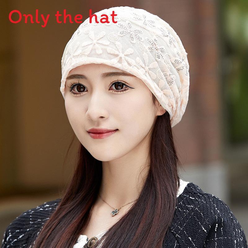 Summer Ladies Loose Fit Floral Pattern Cotton Polyester Hat With Waterdiamond Embellishments