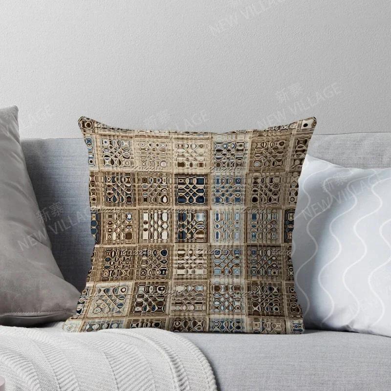 Herbstliche Heimdeko Herbst Wohnzimmer Überwurf Kissenbezug Sofa Boho Kissenbezug Marokko
