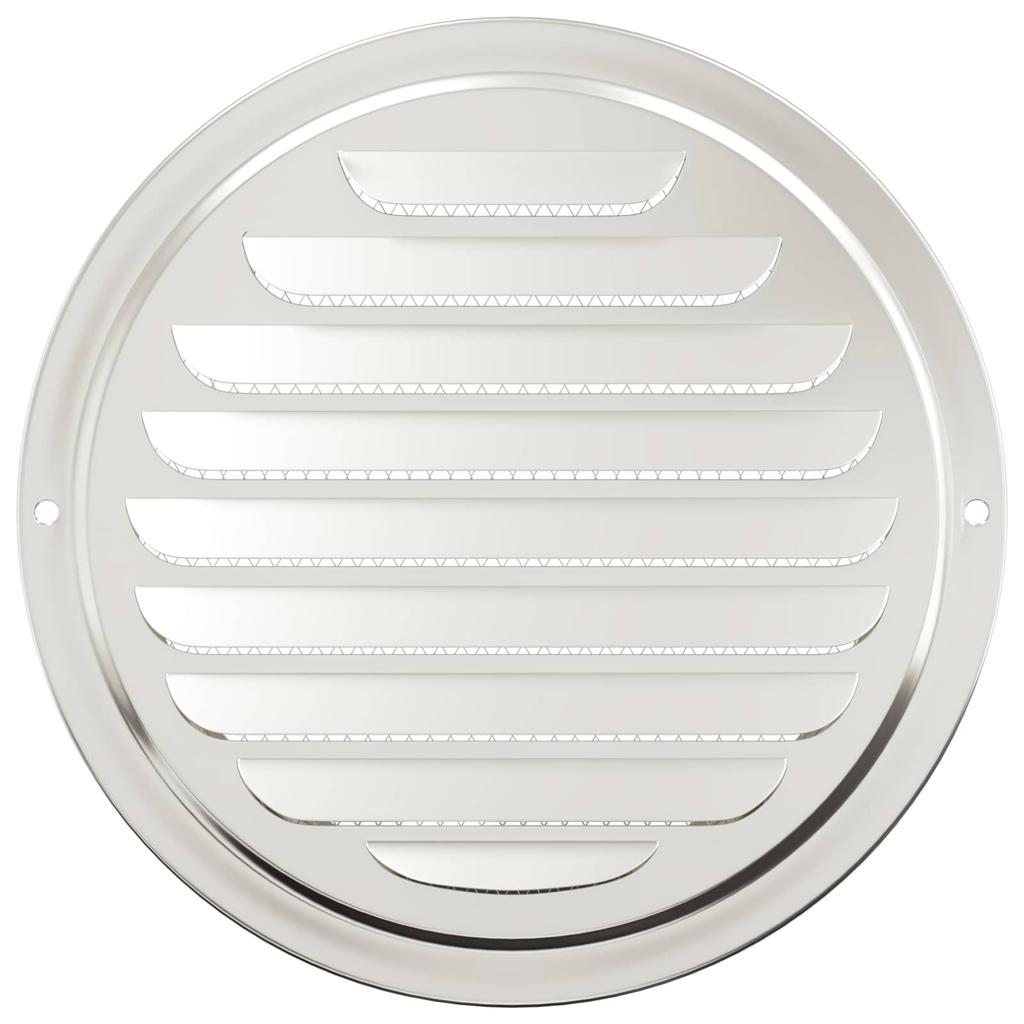 Lüftungsgitter 4 Stück Silber 150 mm Edelstahl