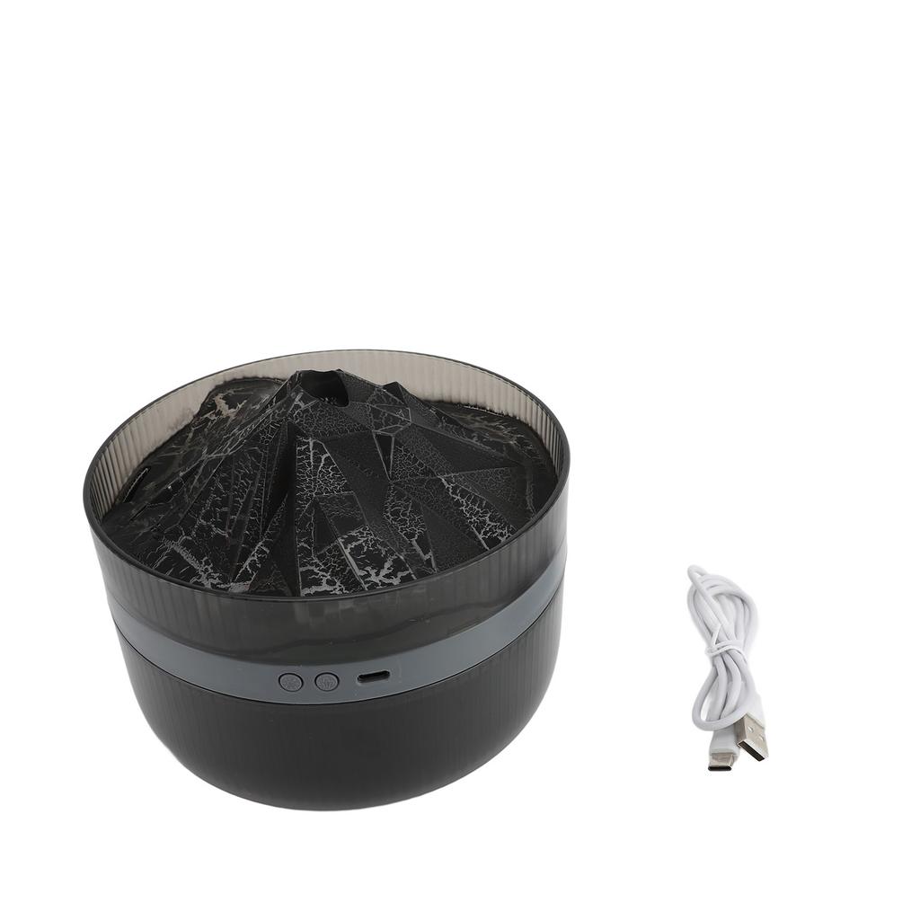 Sopka Difuzér 1000ml USB Plamen Zvlhčovač Vzduchu Difuzér na Esenciální Oleje se 2 Režimy Časovače pro Domácnost
