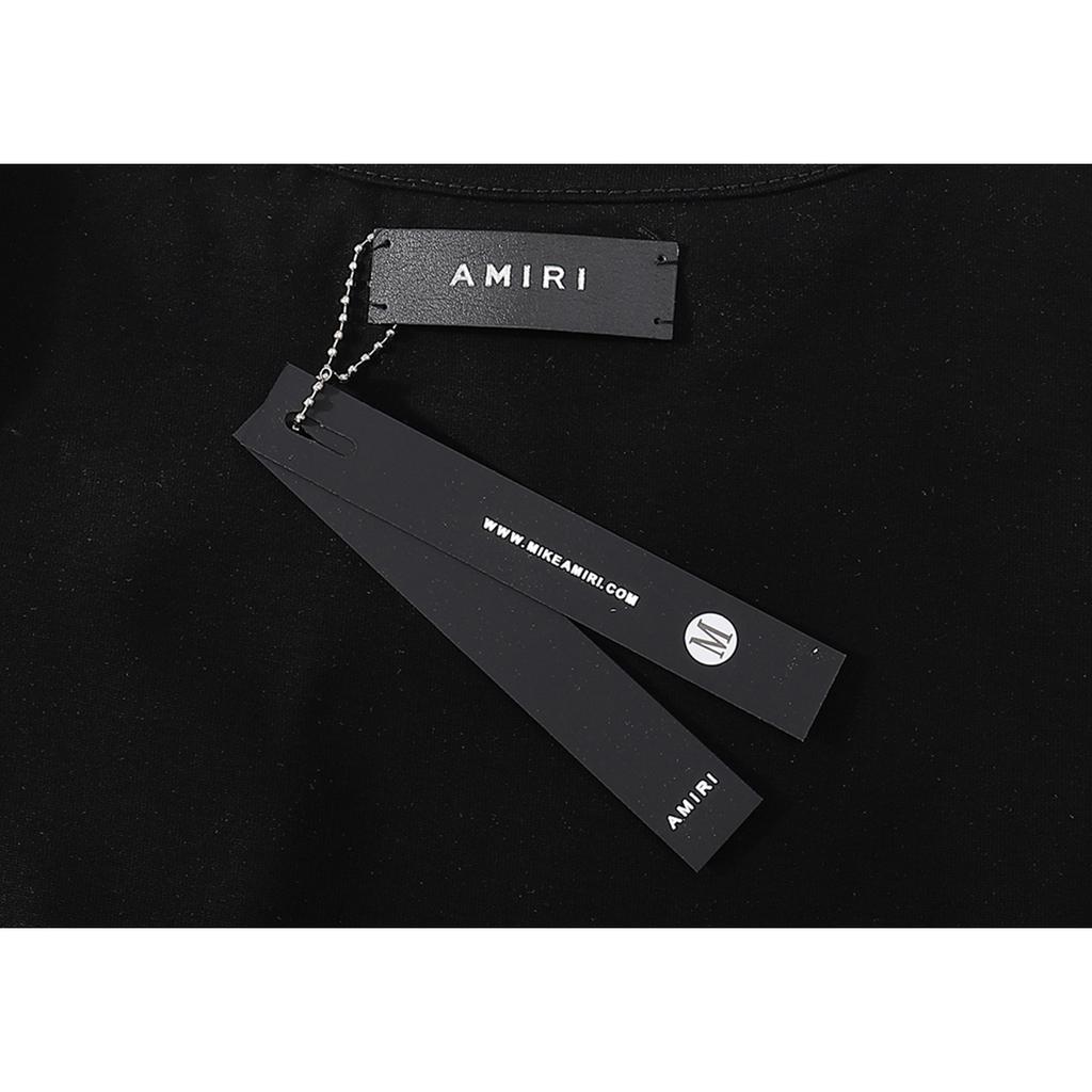 988 Amiri 2025 Letní nové pánské a dámské volné vysoce kvalitní bavlněné tričko pro muže, plus size, párové tričko s velkým logem