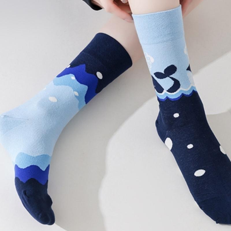 Novelties Funny Sock Cotton Boot Socks Fashion Ankle Socks Winter Warm Crew Socks Dress Socks for Women Girls Gifts