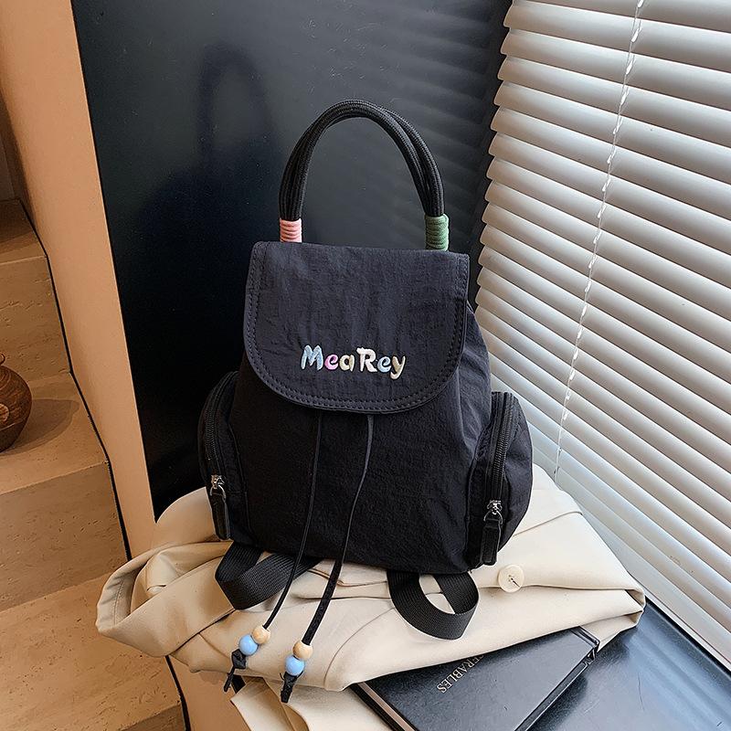 

Fashion and fresh backpack bag women s new trendy handbag commuter small backpack чёрный