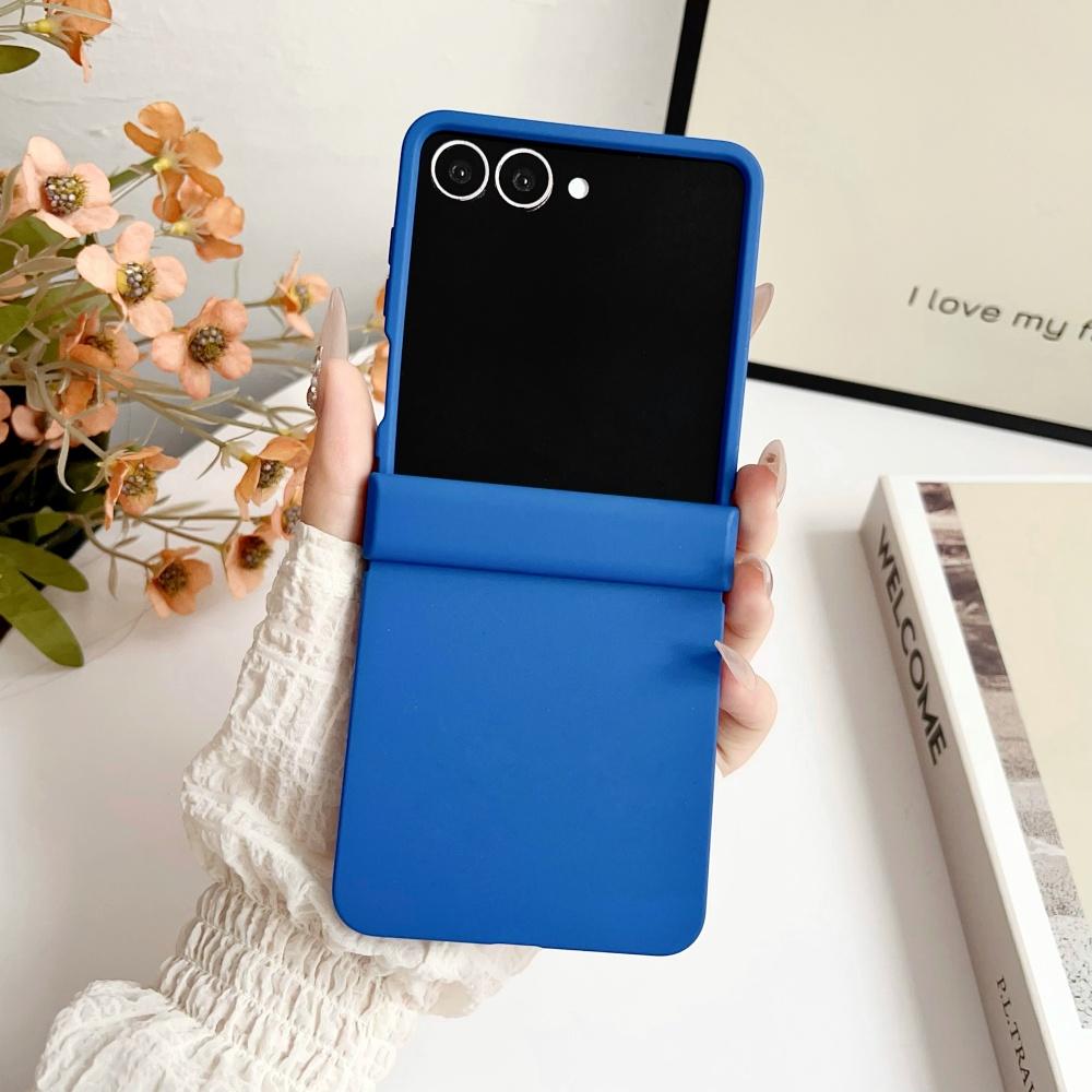 For Samsung Z Flip 6 Case Solid Color Matte Ultra Thin Hinge Shockproof Hard PC For Samsung Galaxy ZFlip7 Flip6 5 4 3 5G Cover