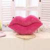 Cojín Decorativo Creativo de Peluche Labios Rojos - Lindo, Sexy, Novedoso para Decoración del Hogar