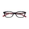 Gucci Optical Glasses [Available Prescriptions] Color Matching Design, Square Frame Black 53 Glasses Case (random Size and Color) + Glasses Cloth
