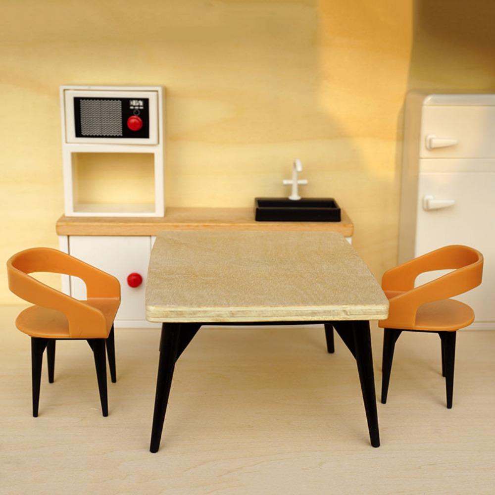 Mini Cottage Dollhouse Kitchen Refrigerator Multistyles Dining Room Ornaments