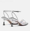 2025 Summer Design Women High Heel Sandal Fashion Narrow Band Dress Heel Shoes Ladies Outdoor Mary Jane Shoes Slingback Femme