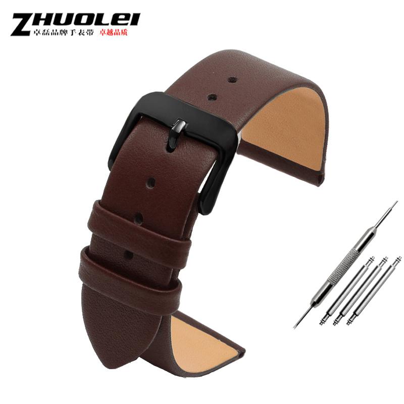 Ultra-thin soft genuine leather watchband for brand watches band 12 14 15 16 17 18 19 20mm watch strap