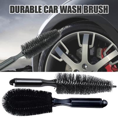 Car Tire Cleaning Brush Angled Spoke Brush Round Wheel Brush for Rim Wheel