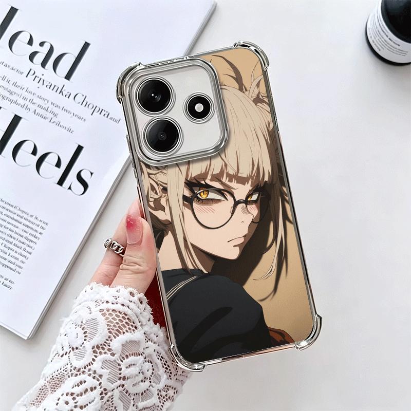 

MHA My Hero Himiko Toga Soft Phone Case For Xiaomi Redmi Note 14 15 Pro Plus 13 12 11S 11T 5G 10 9S 9 Plating Anti-Fall Fundas Redmi Note 15 4G