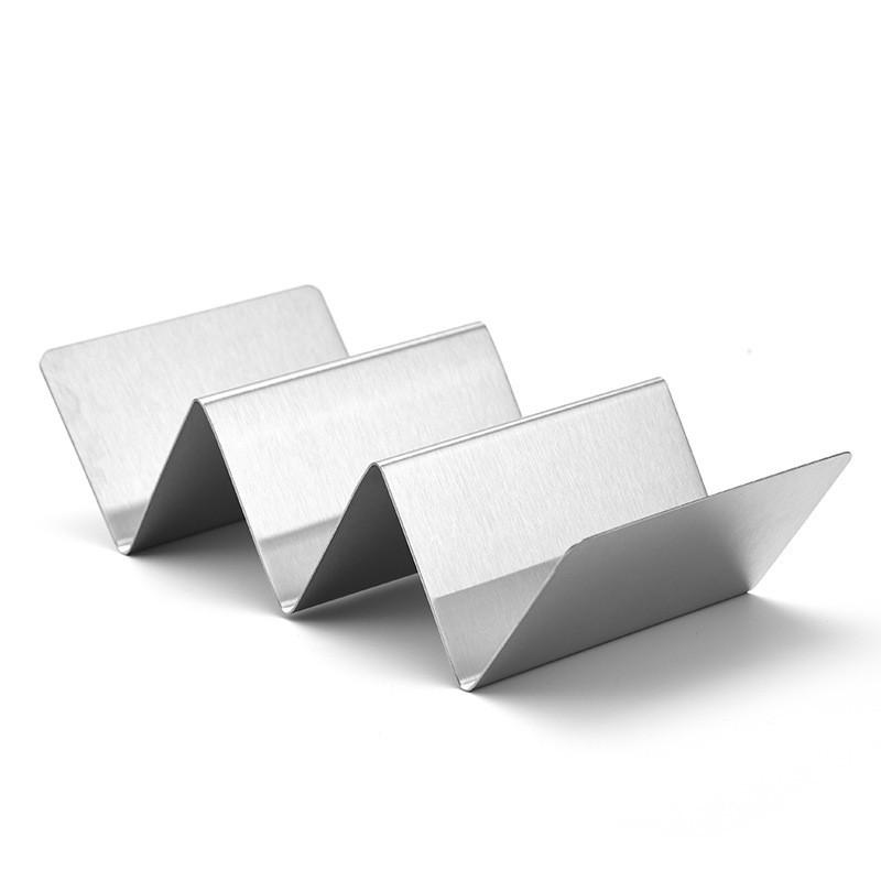 Chic Functional And Stainless Steel Taco Holder With Multiple Compartments For Ultimate Convenience