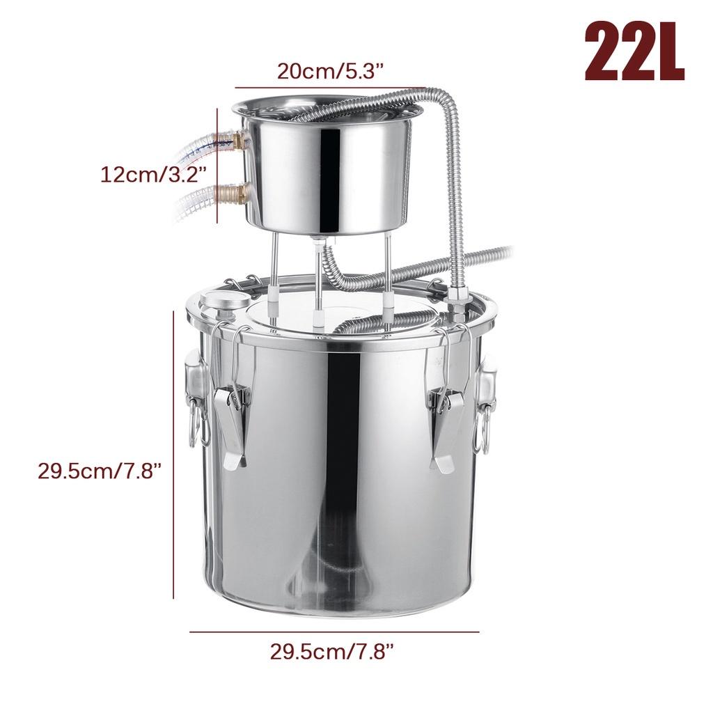 50/35/22/11L Stainless Still Copper DIY Home Brew Water Wine Essential Oil Brewing Distiller Alambic Moonshine Alcohol
