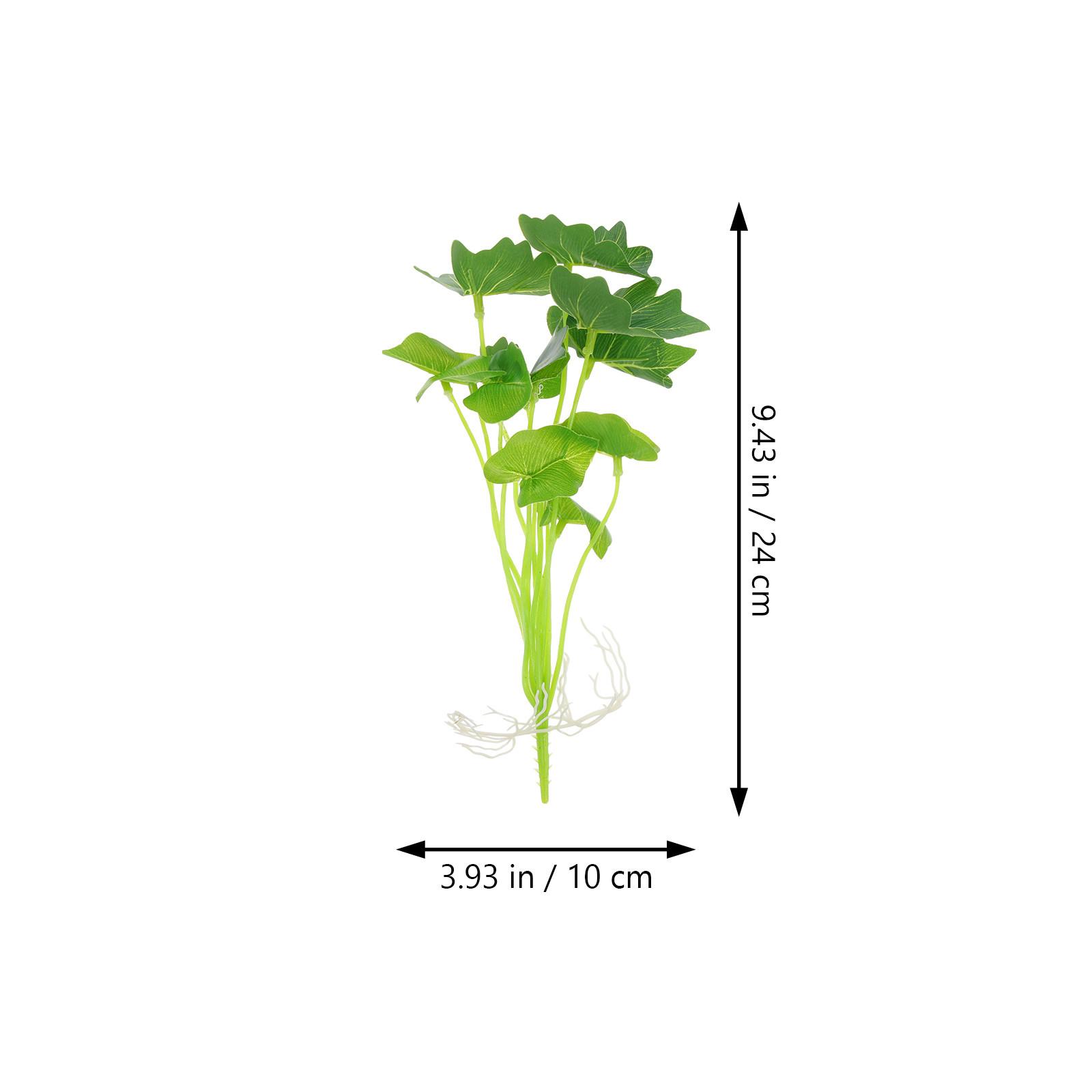 

5Pcs Decorative Aquarium Plant Realistic Lively Atmosphere Fish Tank Supply Safe for Your Fish Aquarium Plants зелёный