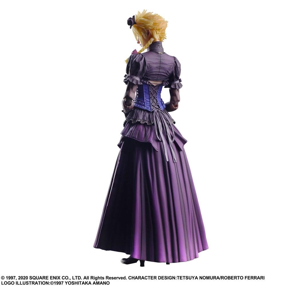 Final Fantasy VII Remake PLAY ARTS Kai Cloud Strife Dress PVC Painted Movable Figure Ver.