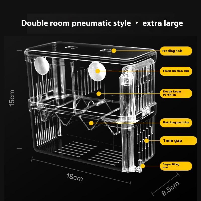 S/L/XL Aquarium Breeder Box Fish Breeding Isolation Box Fish Hatchery Ακρυλικό Διαιρέτης Γαρίδες Κλόουν Ψάρια Επιθετικά Τραυματισμένα