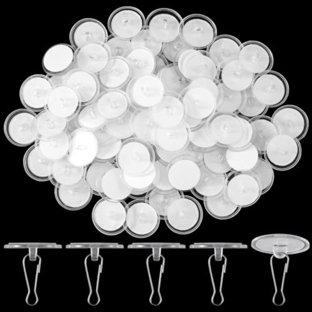 100pcs Christmas Hanging Ornaments Sticky Ceiling Hooks Self Adhesive Suction Cup  for Wedding