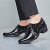 Designer Men Shoes Fashion Pointed Leather Shoe Business Dress Shoe Height Increasing Leather Shoes Luxury Wedding Shoes for Men